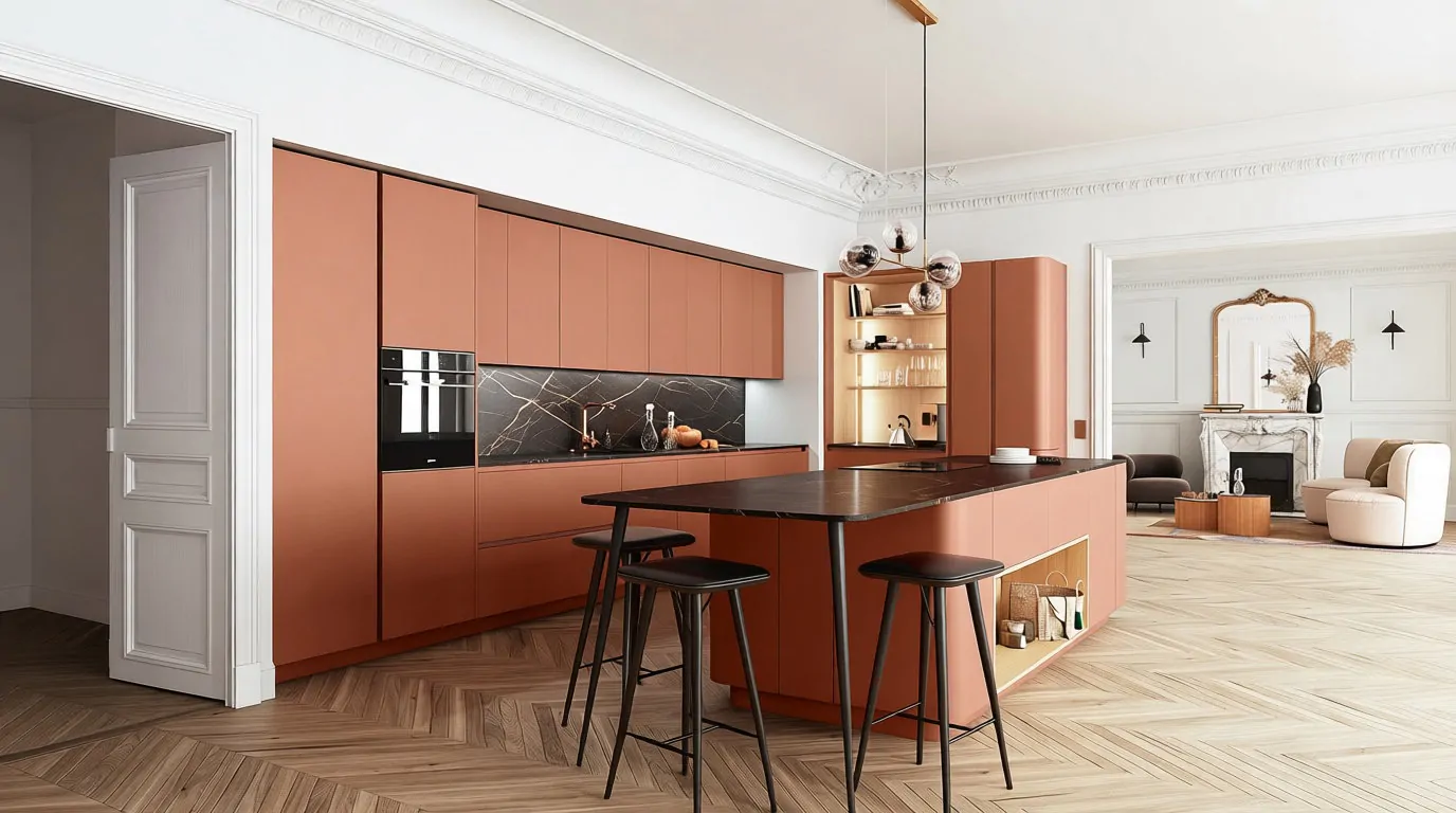 The elegance of a sophisticated kitchen with high-end finishes The elegance of a sophisticated kitchen with high-end finishes