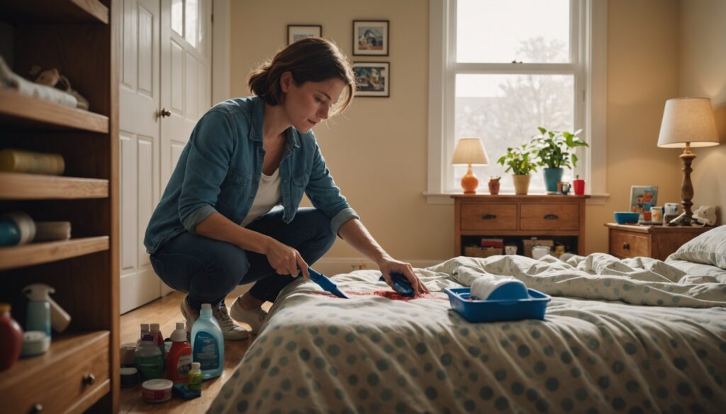 Control de plagas con vinagre blanco y bicarbonato de sodio para eliminar chinches