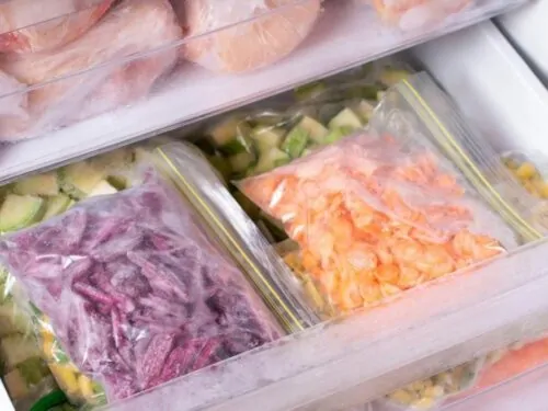 Comidas semanales con alimentos congelados en casa