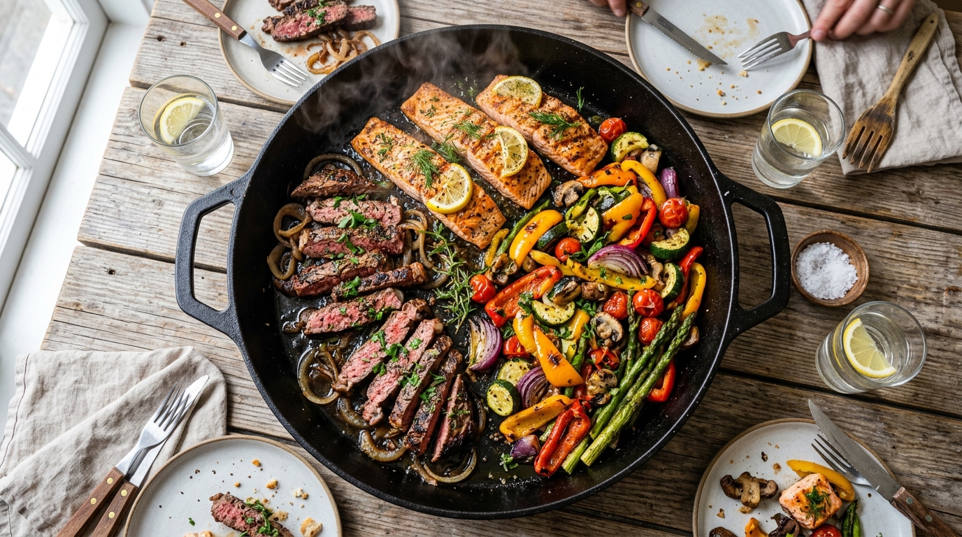 5 recipe ideas using a giant frying pan