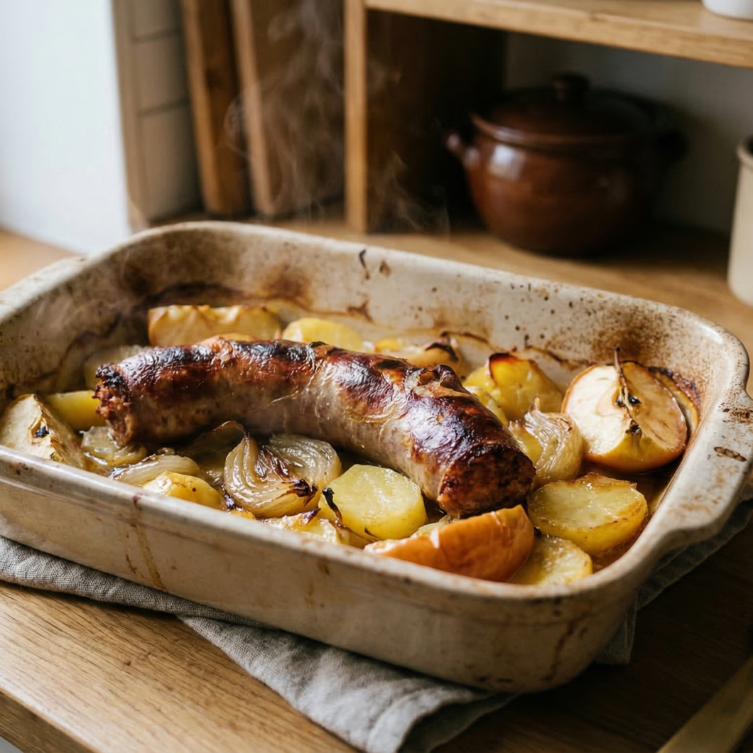 Salchicha Charlieu al horno