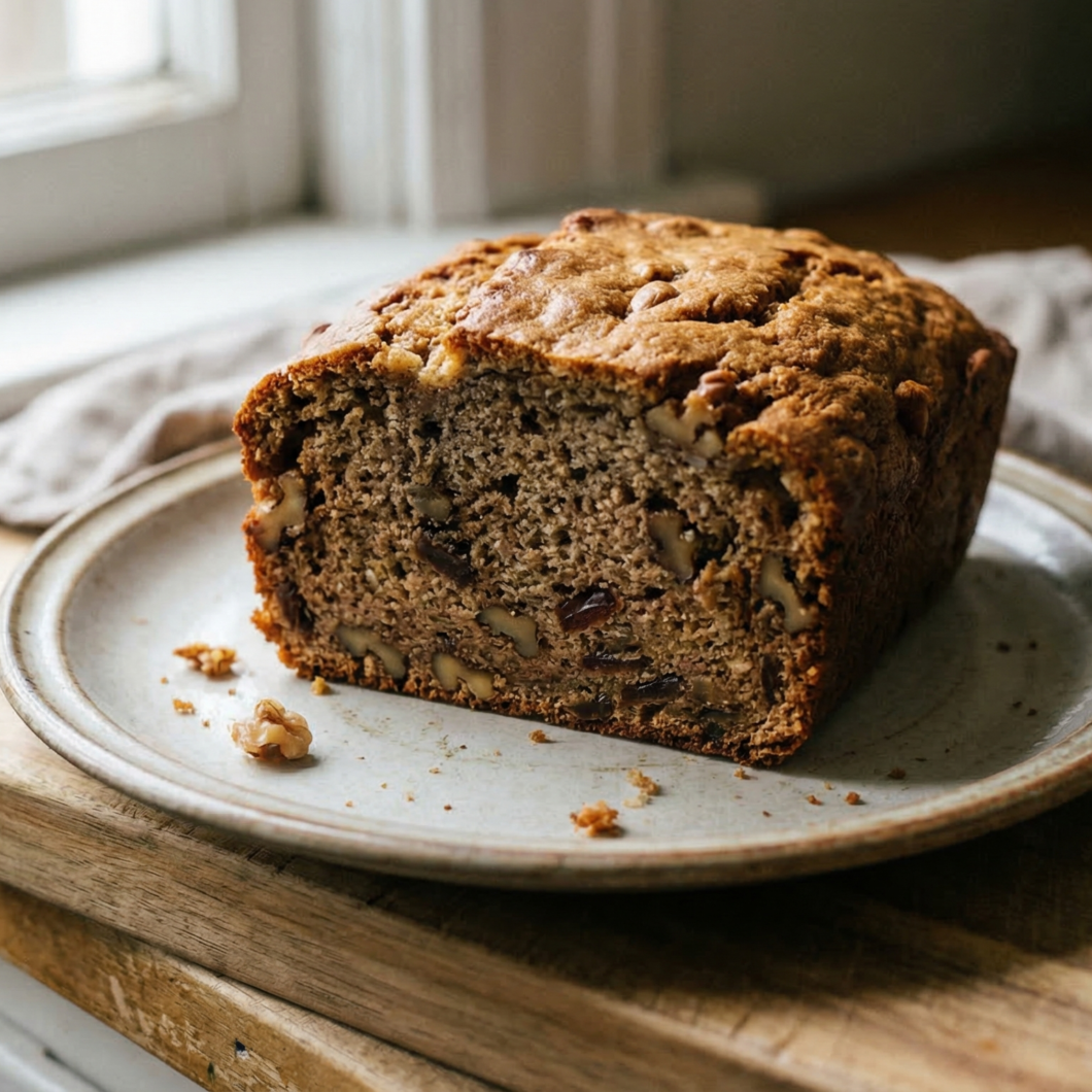 pan de plátano saludable