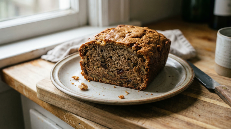 pan de plátano saludable