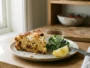 Savory cake with feta and sun-dried tomatoes