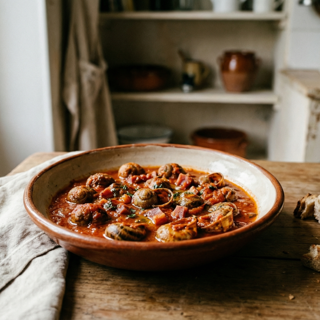 Caracoles al estilo catalán