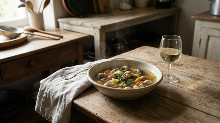 Caracoles en caldo de corte