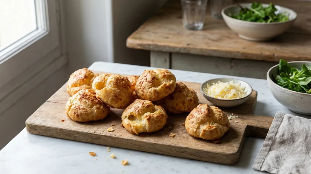 gougères de queso