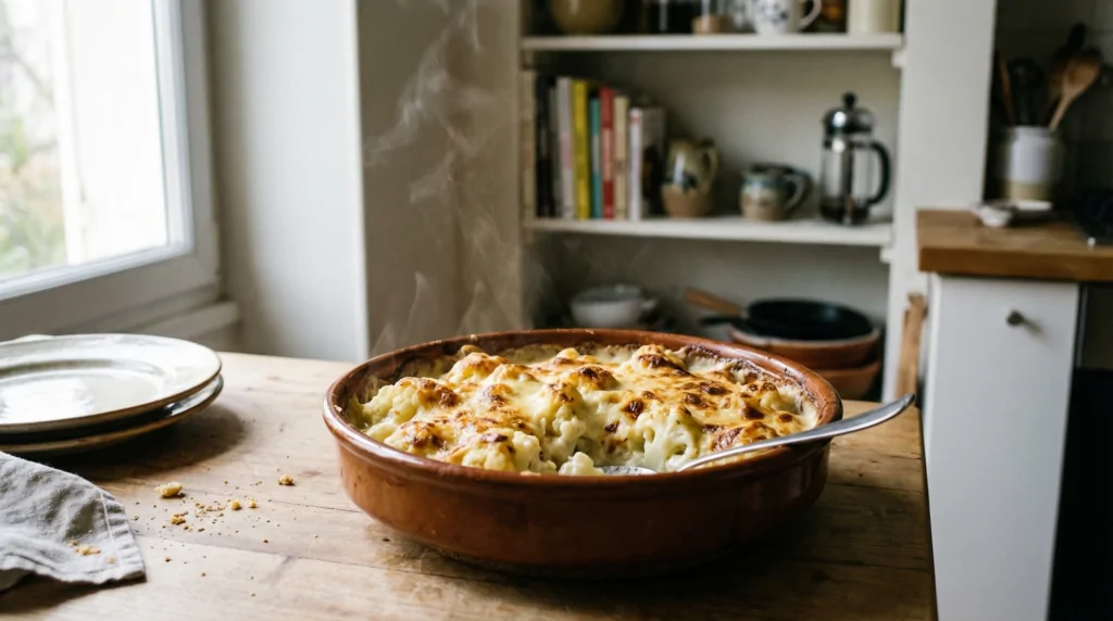 gratinado de coliflor