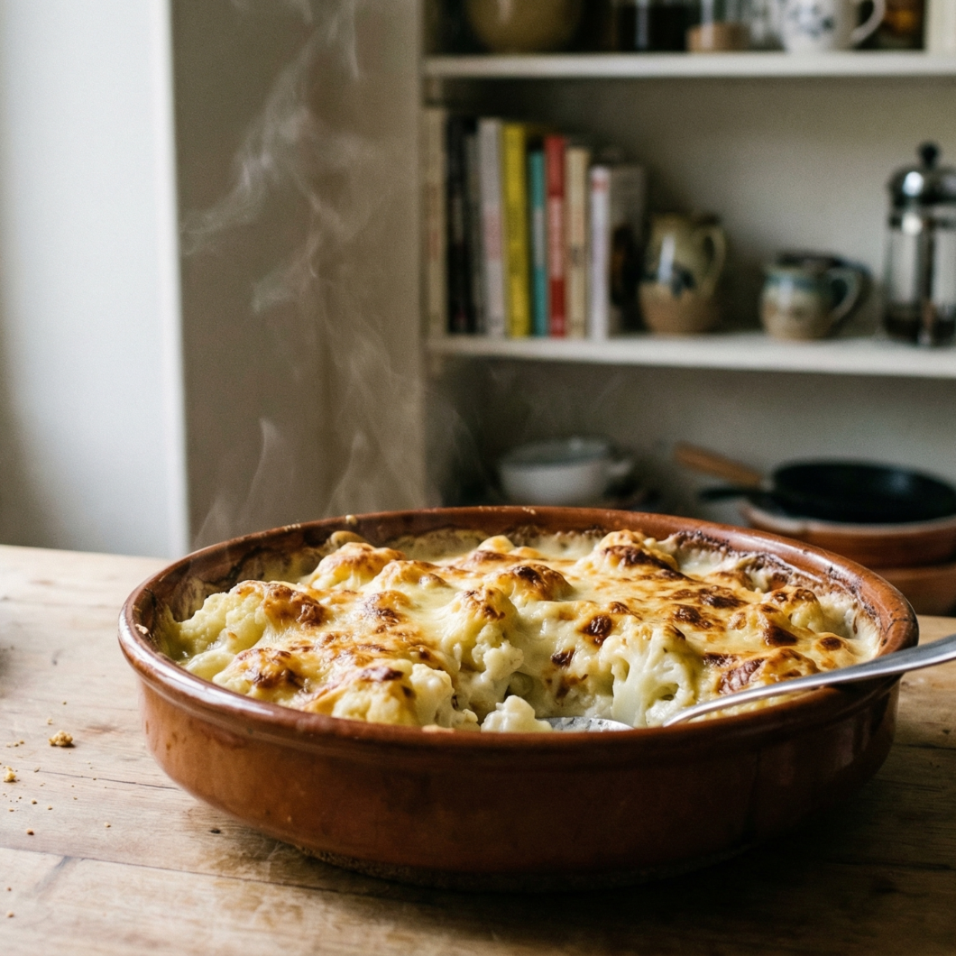 gratinado de coliflor