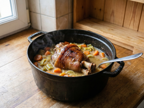 Codillo de cerdo en cazuela