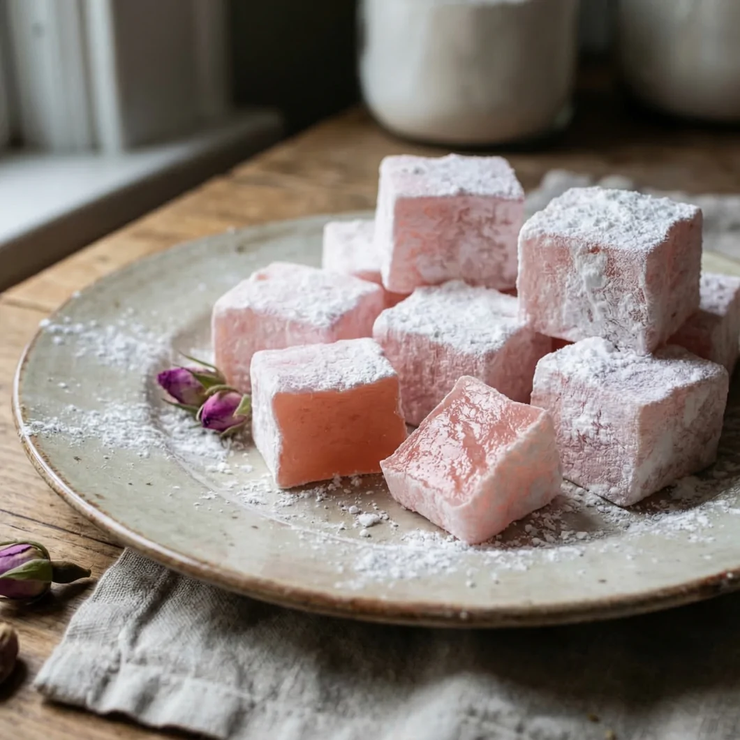Loukoums à la rose Loukoums à la rose