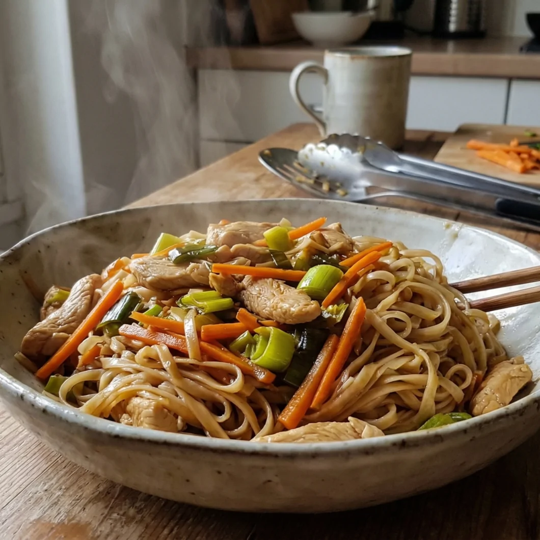 Spaghetti di riso saltati in padella