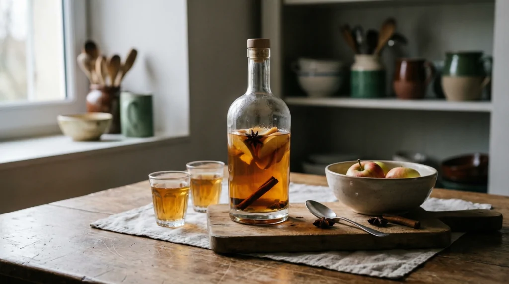 Receta de ratafía de manzana