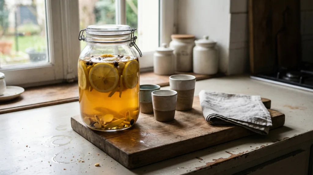 Receta de ron con infusión de limón y jengibre