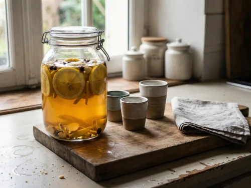 Receta de ron con infusión de limón y jengibre