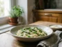 Risotto aux petits pois et asperges à la menthe
