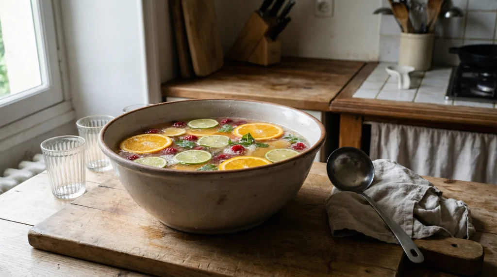 Sopa de champán con prosecco