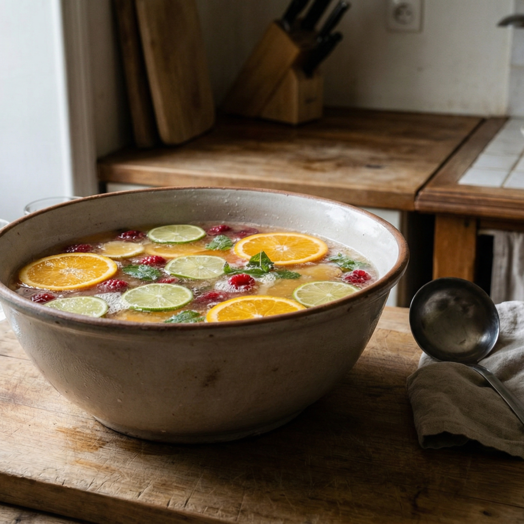 Zuppa di champagne con prosecco