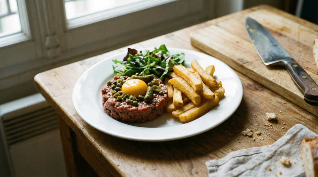 Tartare de bœuf traditionnel