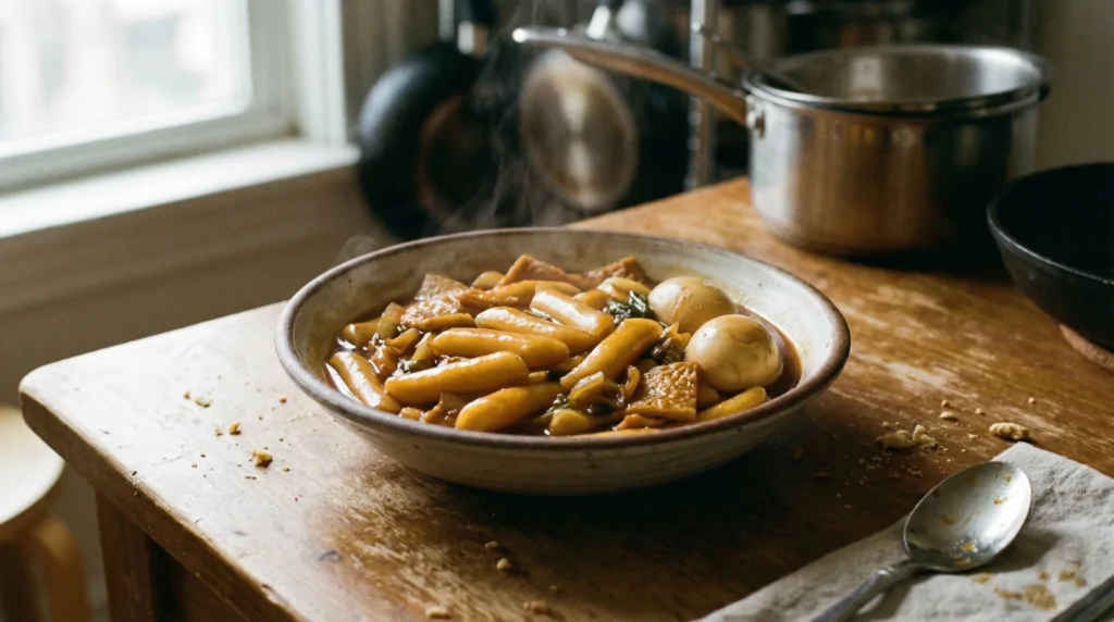 Tteokbokki sin chile