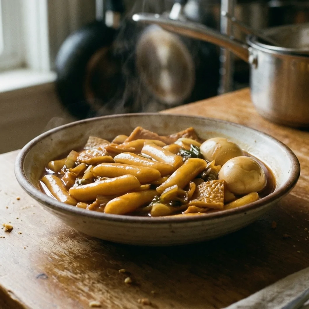 Tteokbokki sin chile