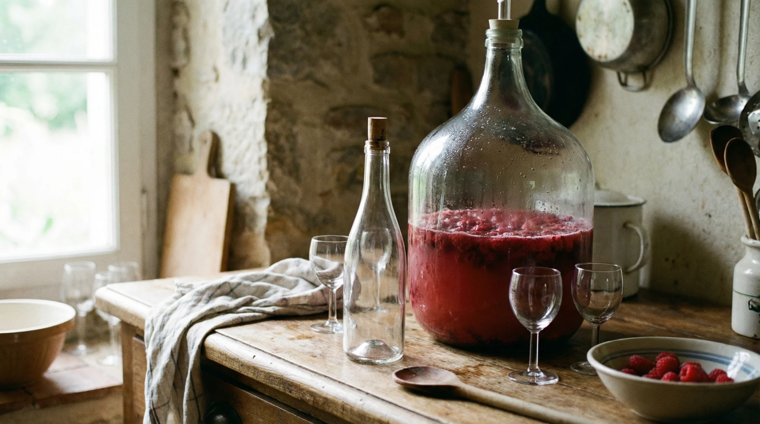 Raspberry wine