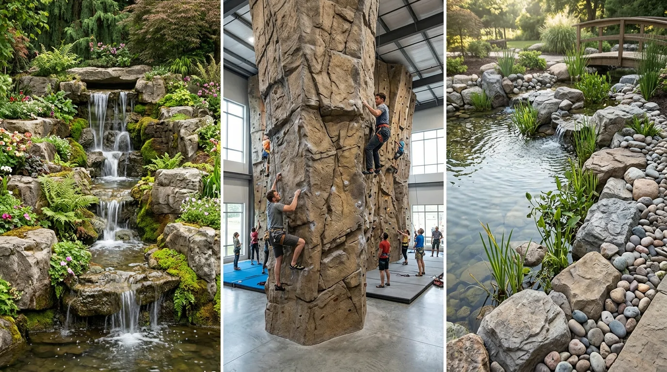 Passen Sie den künstlichen Fels seinem Verwendungszweck an