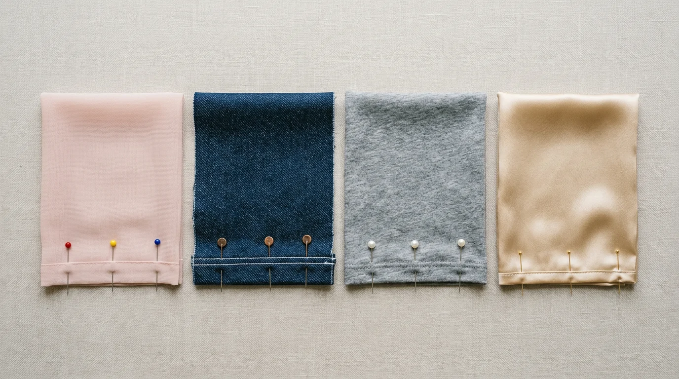 Adapt the technique according to the fabric