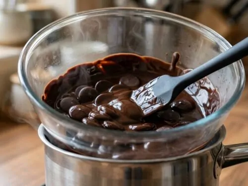 ¿Cómo se derrite el chocolate al baño maría?