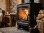 Lighting a cast iron wood stove
