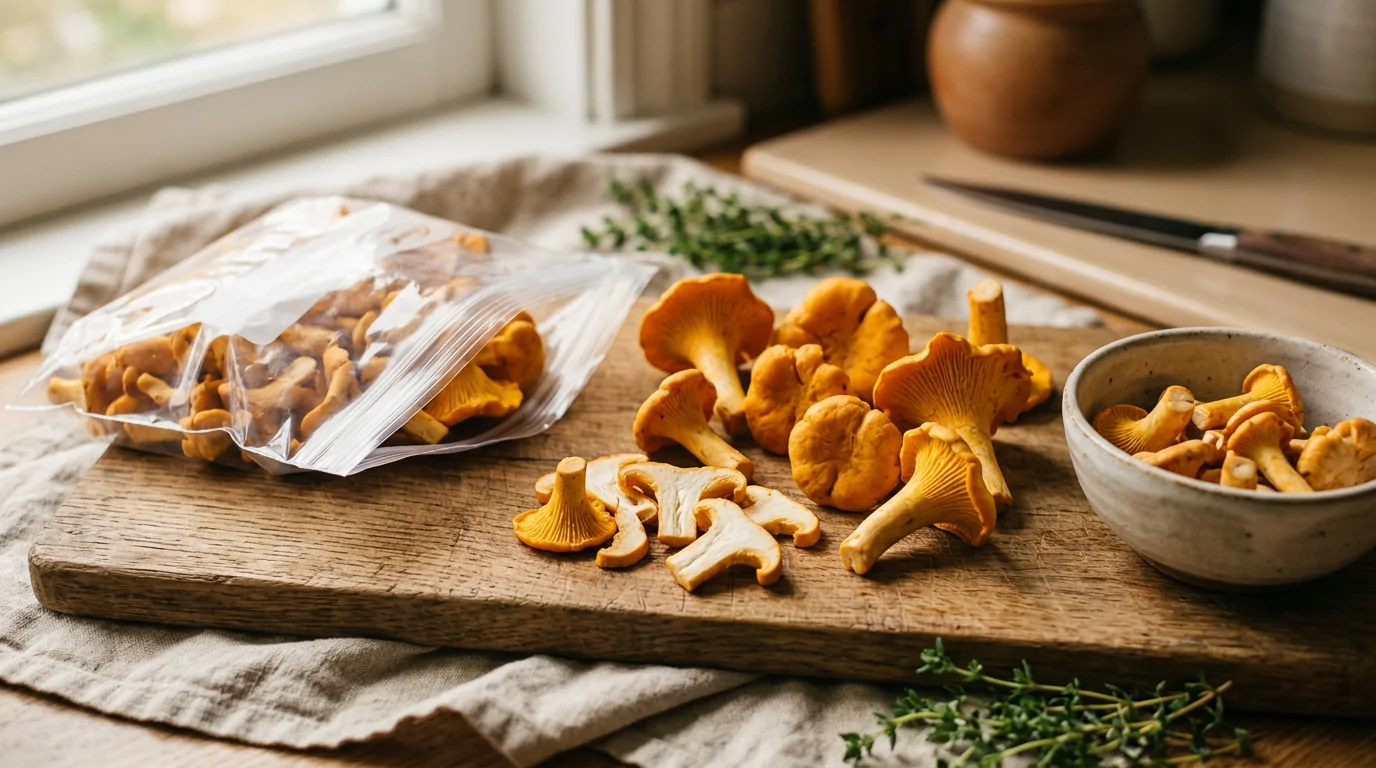 How to freeze chanterelle mushrooms?