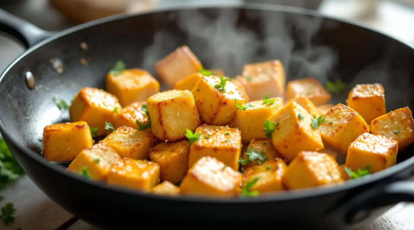 How to cook tofu properly in a pan?