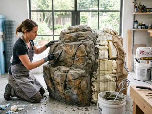 ¿Cómo hacer una roca falsa?