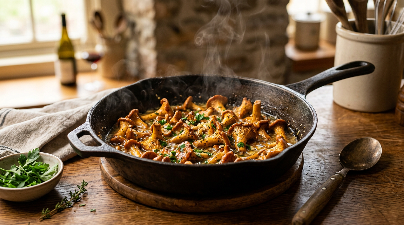 Cómo descongelar y cocinar setas chantarelas congeladas