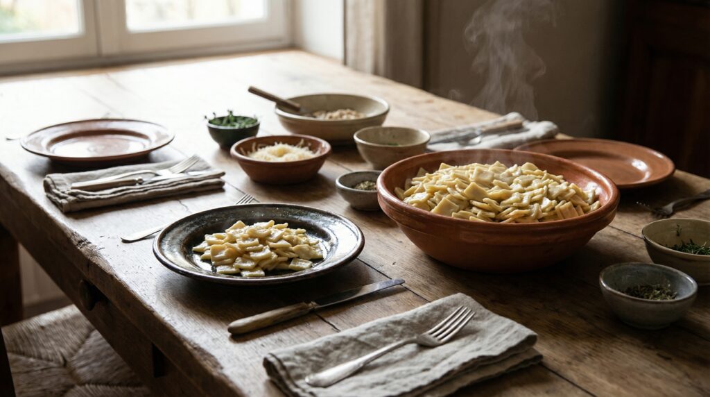 Diferentes cantidades de crozets adaptadas a las necesidades de cada persona.
