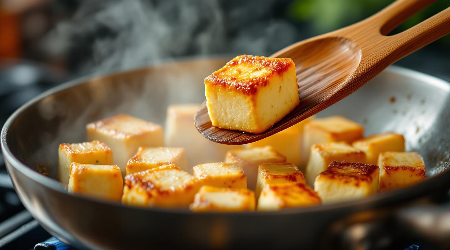 Les étapes pour bien cuire le tofu à la poêle
