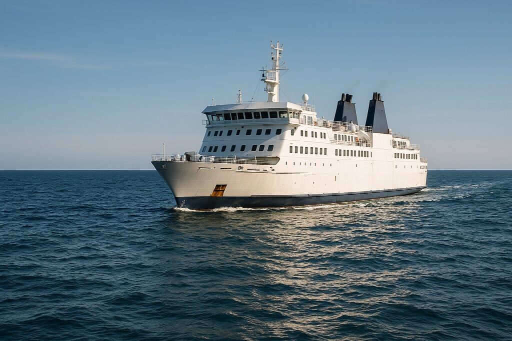 Ferry en mer lors d'un slow travel Ferry en mer lors d'un slow travel