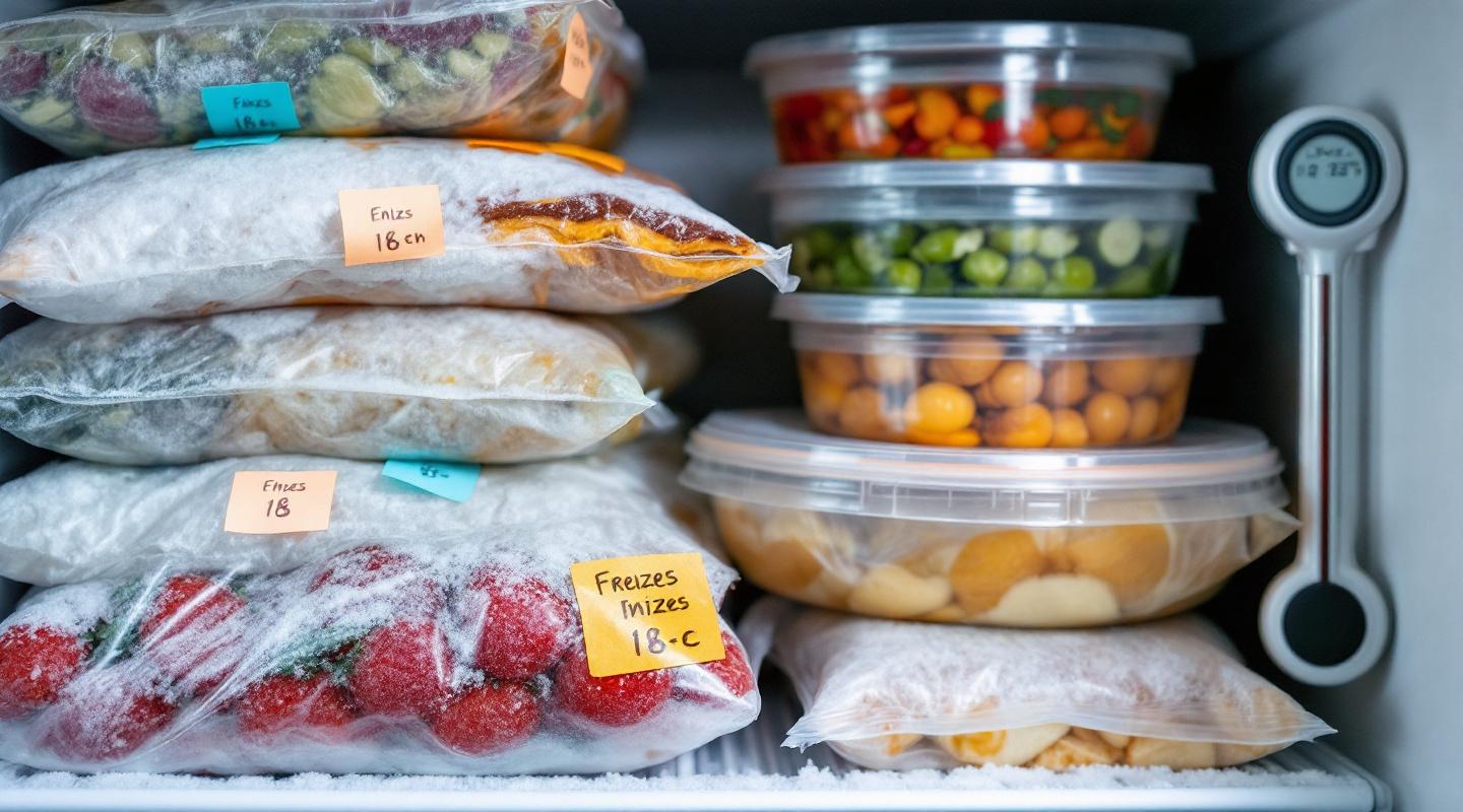 El etiquetado y la temperatura ideal del congelador