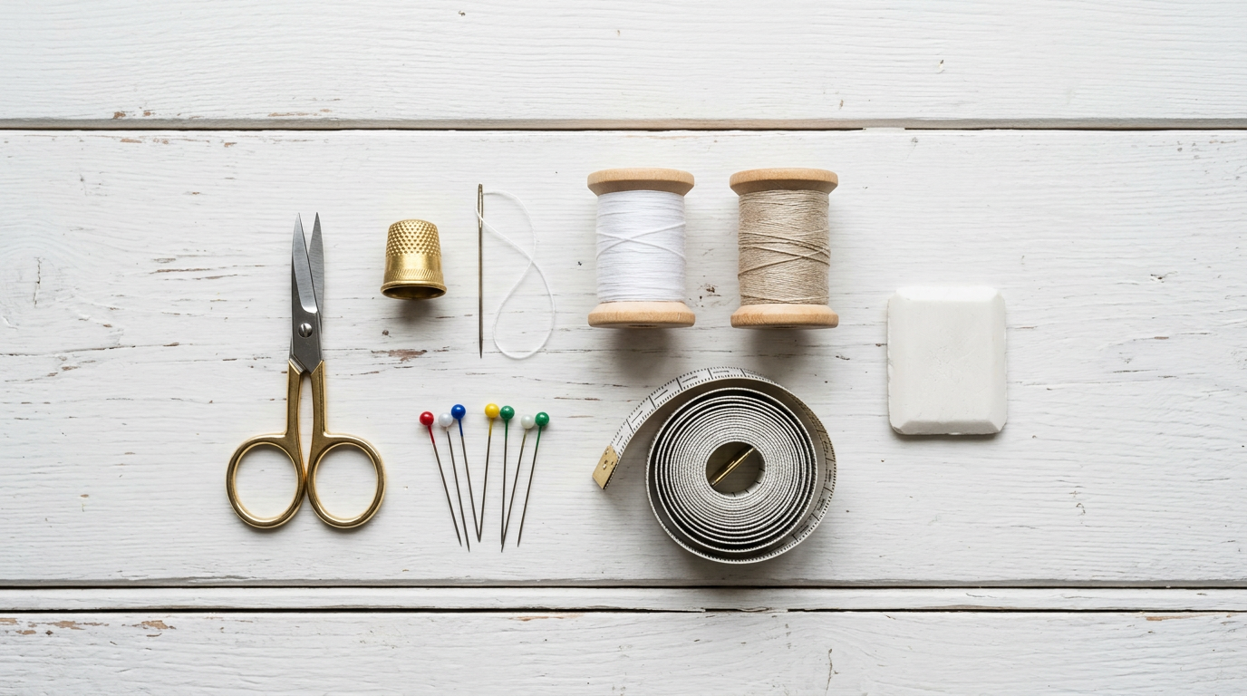 Materiali necessari per realizzare un orlo a mano