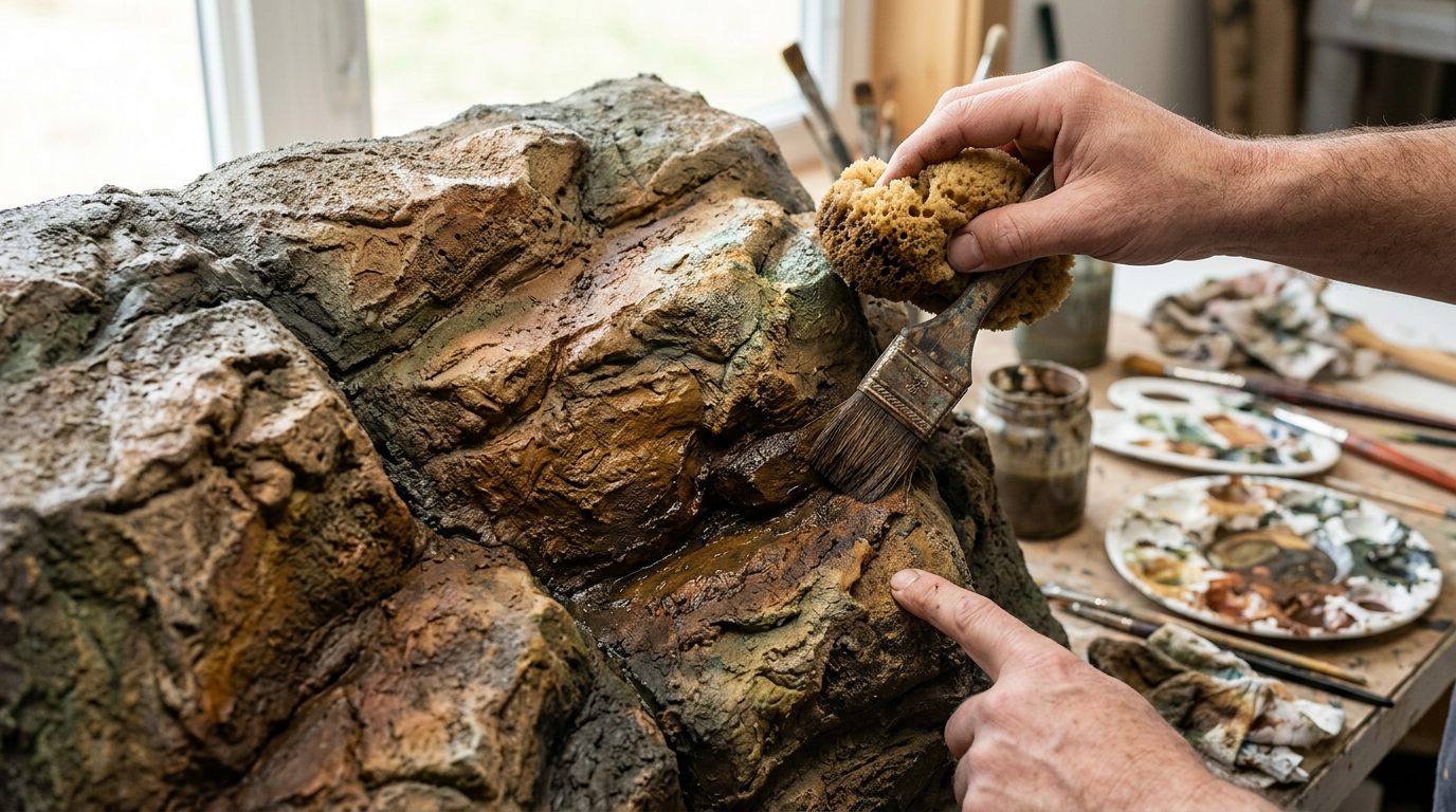 Peinture et patine pour un rendu naturel