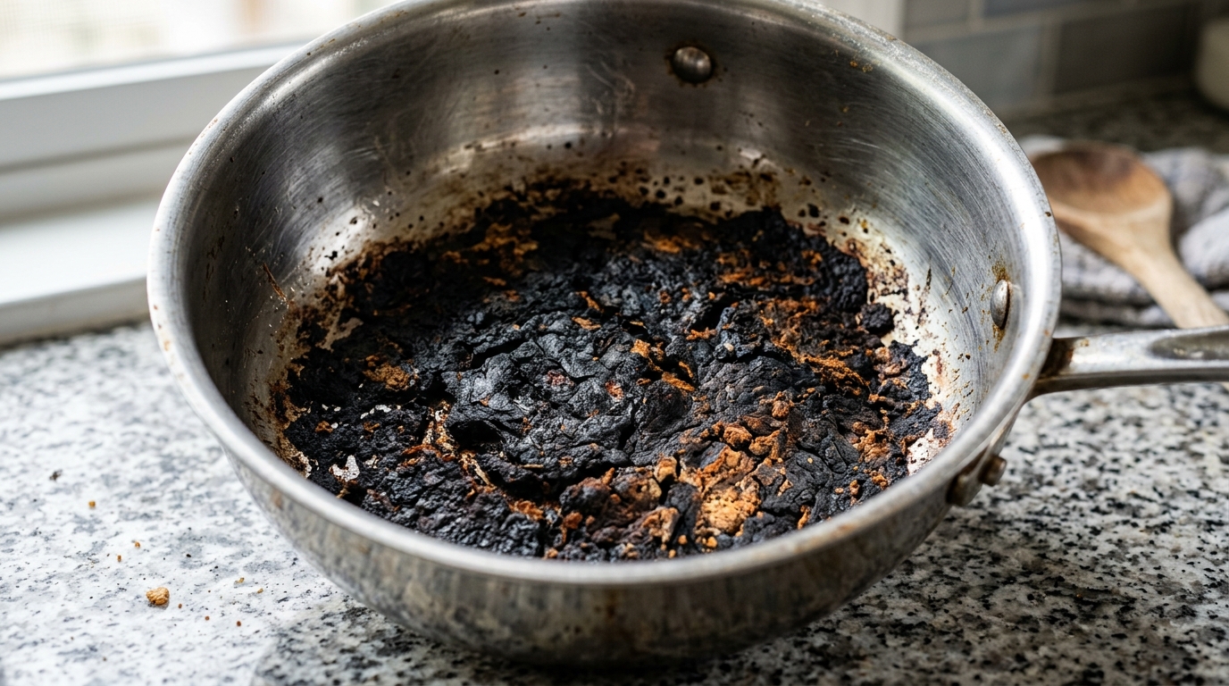 Pourquoi le fond de casserole brûlée accroche ? Pourquoi le fond de casserole brûlée accroche ?