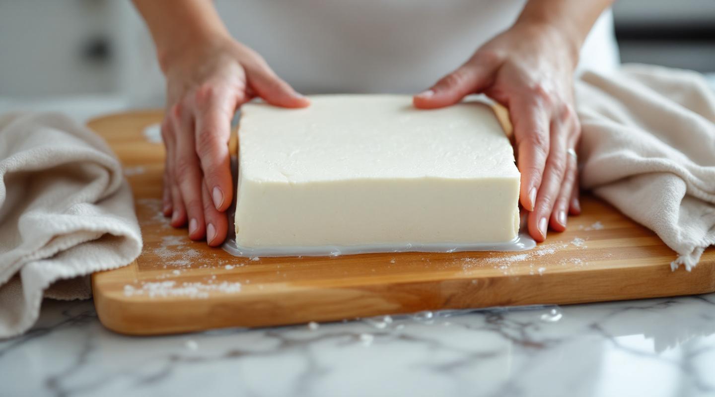 Préparer le tofu avant la cuisson à la poêle