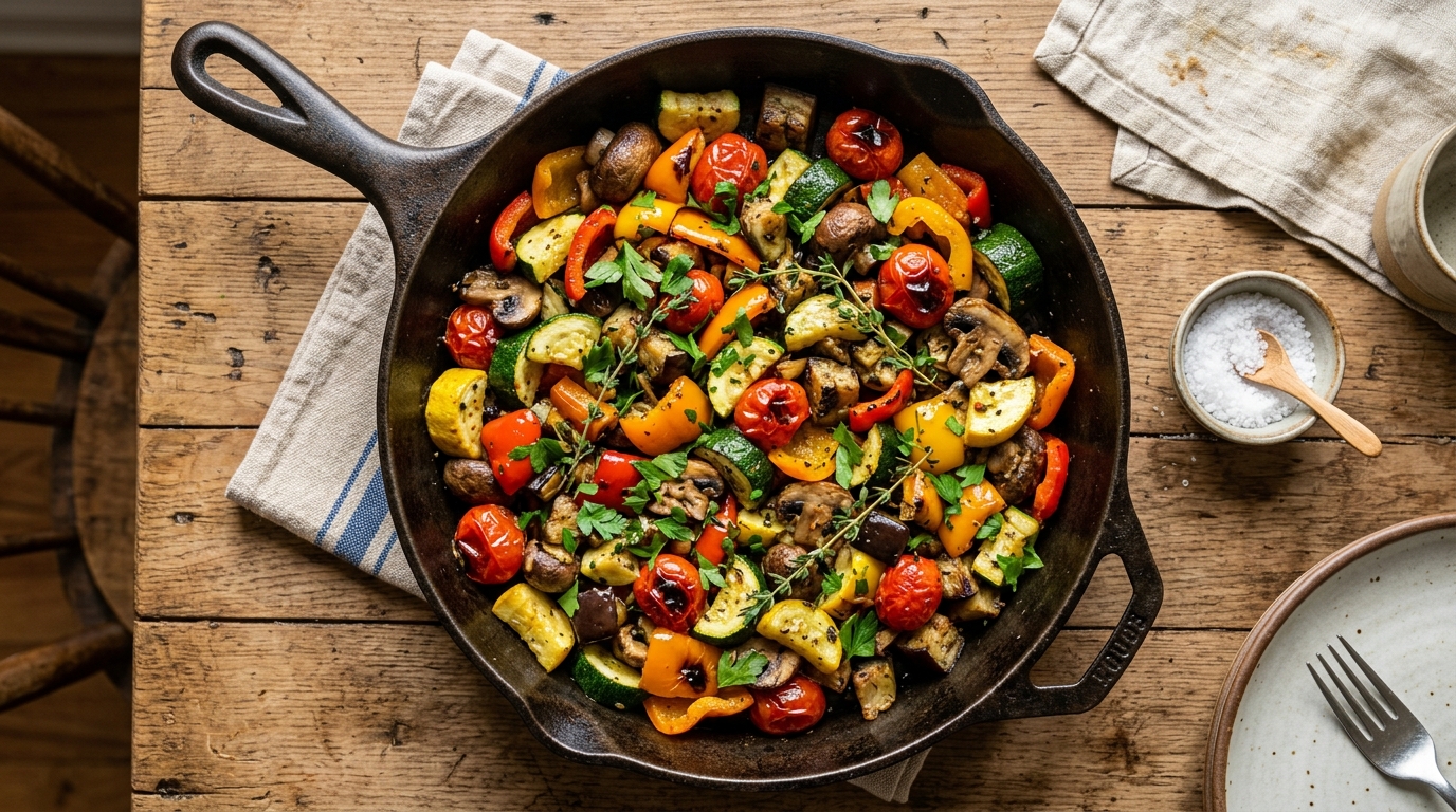 Recetas vegetarianas salteadas para grandes reuniones