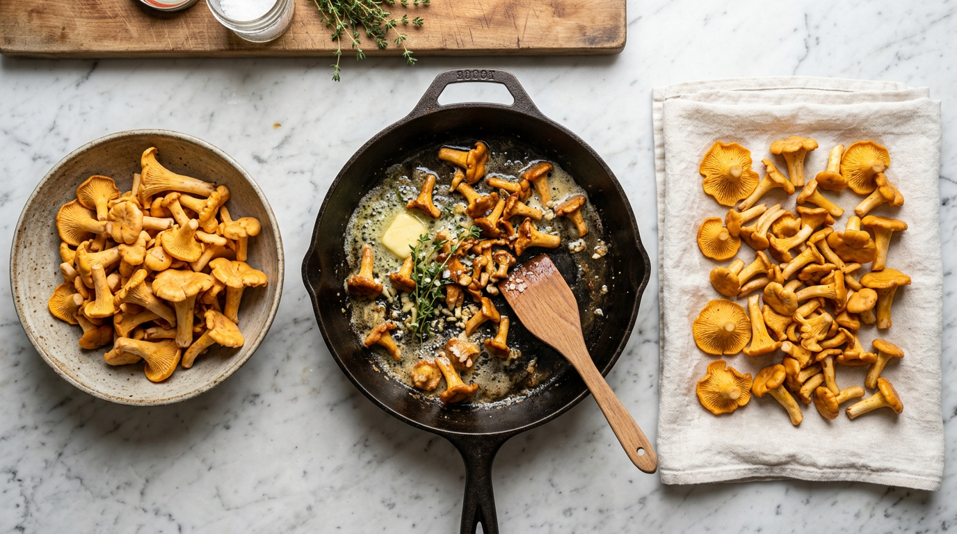 Tres métodos para congelar rebozuelos