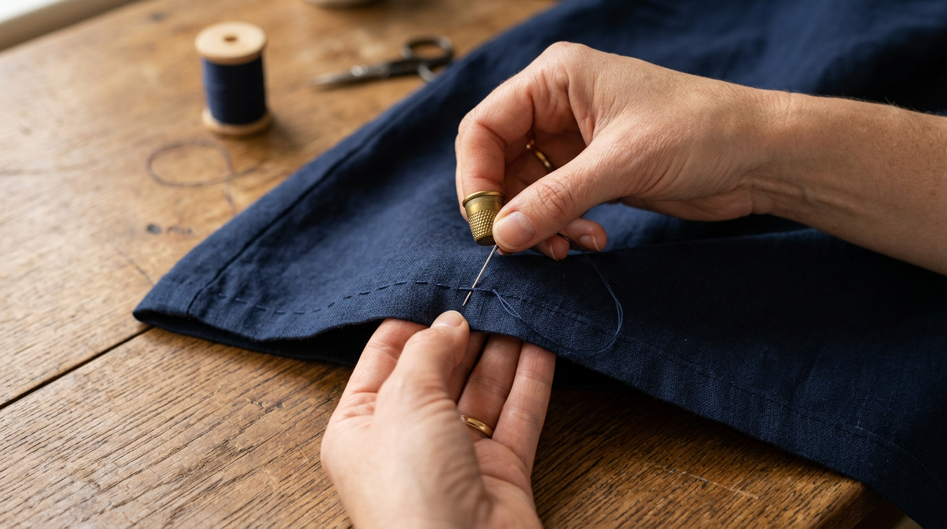 Tutorial passo passo per cucire l'orlo