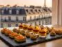 Una empresa de catering de París está organizando un elegante bufé para un evento.