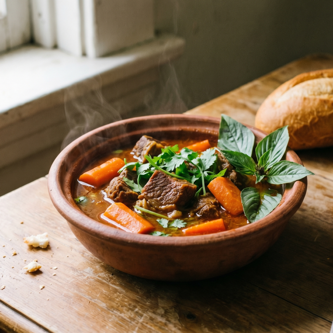 Bo kho (estofado de ternera vietnamita) Bò kho vietnamita