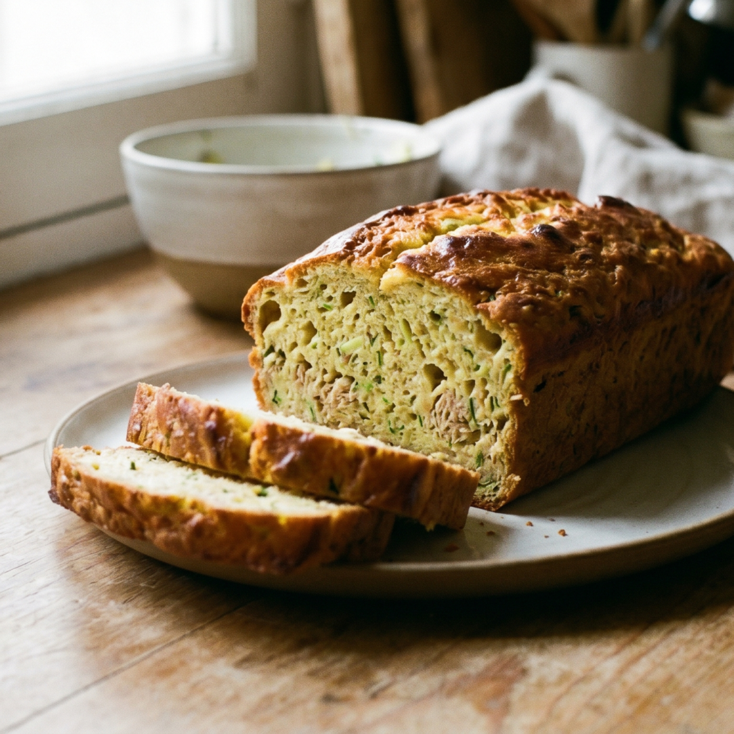 Pastel de calabacín y atún
