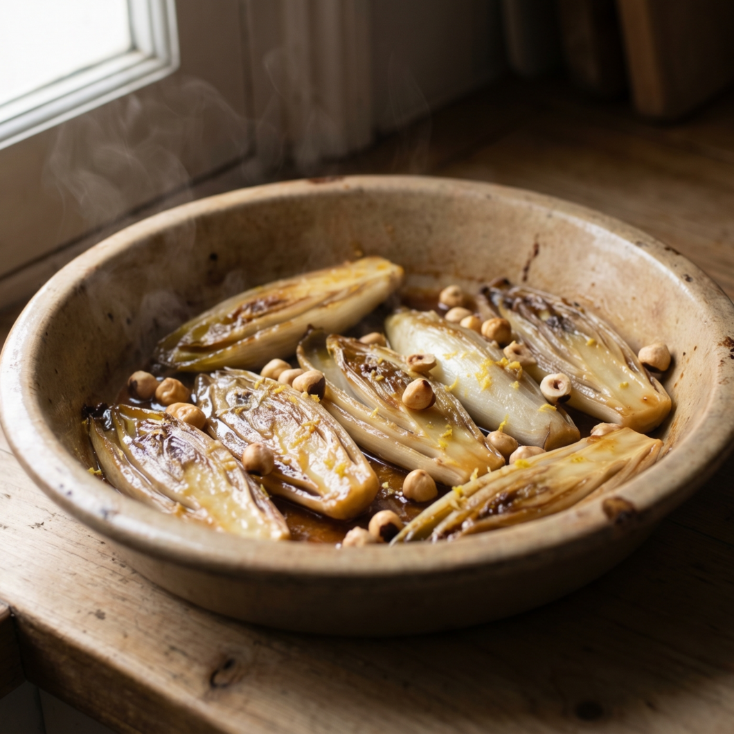 Endives braisées au miel