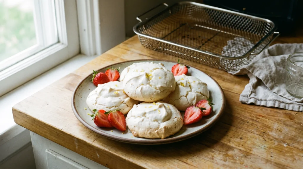 Airfryer meringue Air fryer meringue recipe
